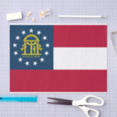 ジョージア州旗 薄葉紙 (クラフト)