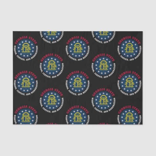 ジョージア州旗 薄葉紙 (正面)