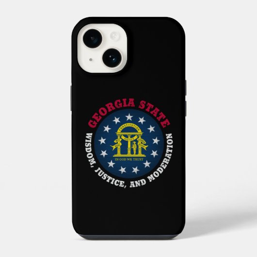 ジョージア州旗 iPhoneケース (裏面)