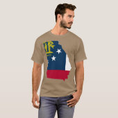 ジョージア州旗 Tシャツ (正面フル)