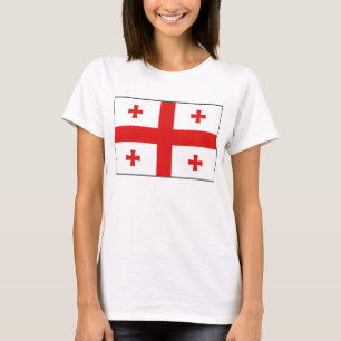 ジョージア州旗x地図Tシャツ Tシャツ