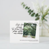 ジョージア州目的地の移動発表 インビテーションポストカード (スタンド正面)