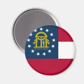 ジョージア州米国国旗 マグネット (正面/裏面)