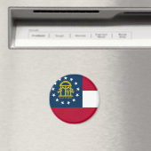 ジョージア州米国国旗 マグネット (インサイチュ (食洗機))