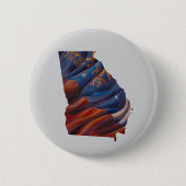 ジョージア州絵を描ボタン 缶バッジ (正面)