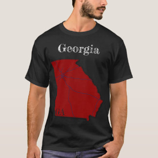 ジョージア州間[レッドベリーデザイン] Tシャツ