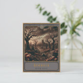 ジョージア州 |ゴシック様式の絵葉書 ポストカード (スタンド正面)