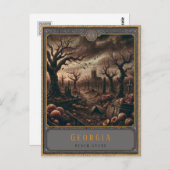 ジョージア州 |ゴシック様式の絵葉書 ポストカード (正面/裏面)