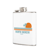 ジョージア州 タイビー島 ノースビーチ 陽光 パームツリー フラスク (左)