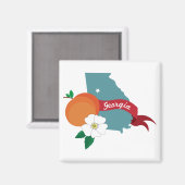 ジョージア州 マグネット (正面/裏面)