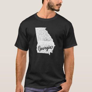 ジョージア州・土産用のジョージア概要地図 Tシャツ