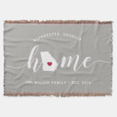 ジョージア州 自宅 おしゃれ スローブランケット (正面)