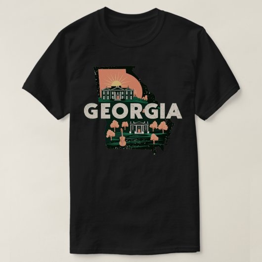 ジョージア州Tシャツ Tシャツ (デザイン正面)