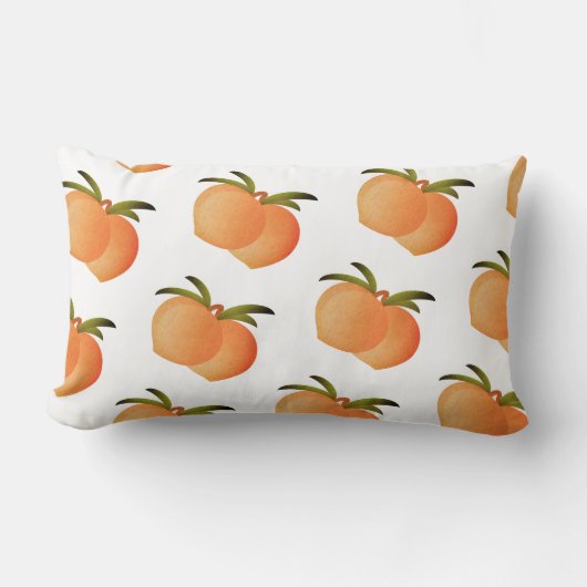 ジョージア桃の腰枕 ランバークッション (正面)