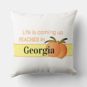 ジョージア桃スクエア装飾用クッション クッション (裏面)