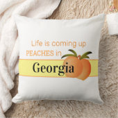 ジョージア桃スクエア装飾用クッション クッション (ブランケット)