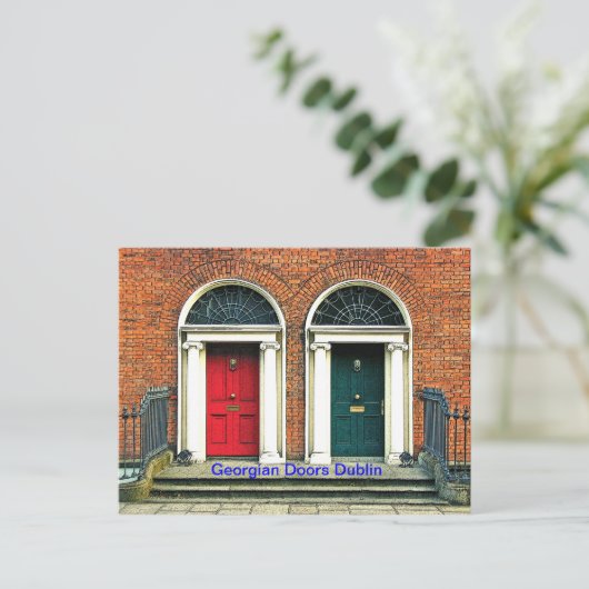 ジョージア様式のドア ポストカード (スタンド正面)