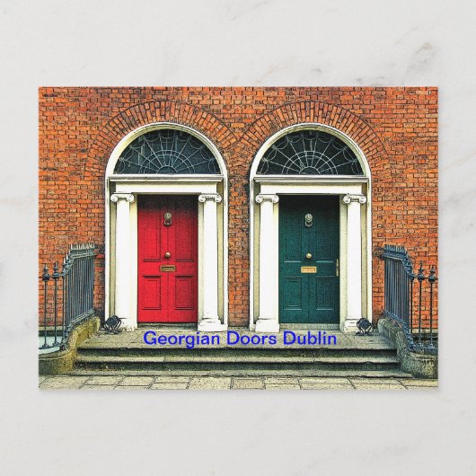ジョージア様式のドア ポストカード (正面)
