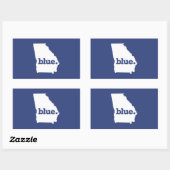 ジョージア民主党員 長方形シール (シート)