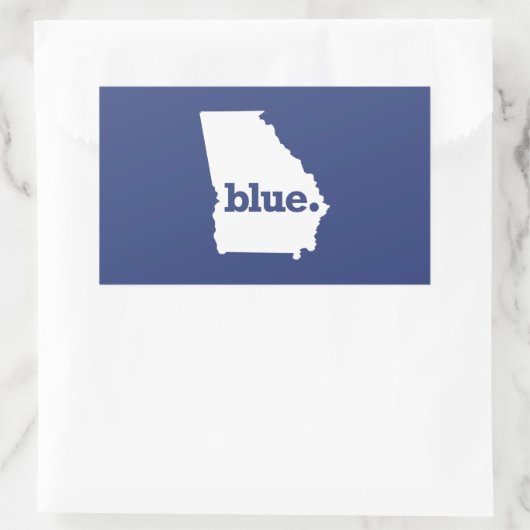 ジョージア民主党員 長方形シール (バッグ)