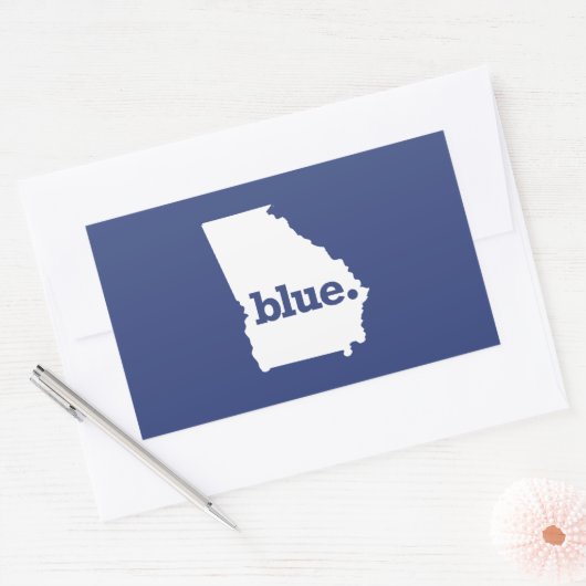 ジョージア民主党員 長方形シール (封筒)