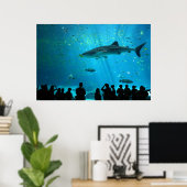 ジョージア水族館でクジラの雄サメ ポスター (ホームオフィス)