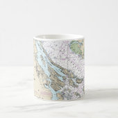 ジョージア海峡とフアン・デ・フカ海峡の海図 コーヒーマグカップ (中央)