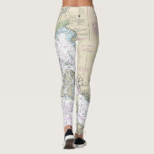 ジョージア海峡とフアン・デ・フカ海峡の海図 レギンス (裏面)