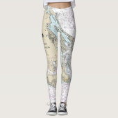 ジョージア海峡とフアン・デ・フカ海峡の海図 レギンス (正面)