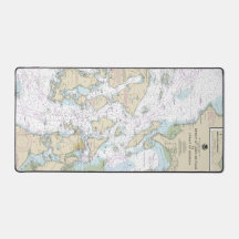 ジョージア海峡へフアン・デ・フカ海峡の海図