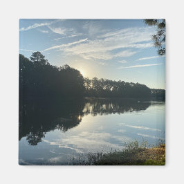 ジョージア湖の上の日の出 マグネット