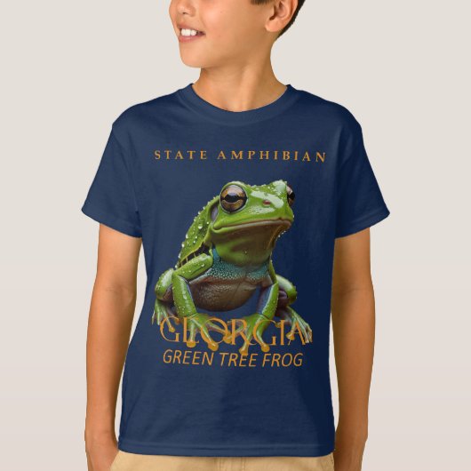 ジョージア準州の両生類 アマガエル Tシャツ (正面)