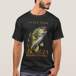 ジョージア準州 フィッシング オオクチバス Tシャツ