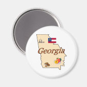 ジョージア磁石 マグネット (正面/裏面)