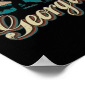 ジョージア米国国旗 ポスター (角)