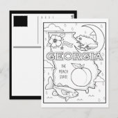 ジョージア色のメコラージュ ポストカード (正面/裏面)