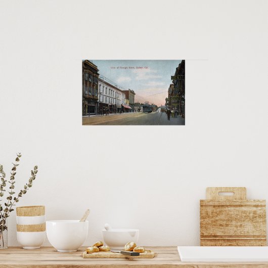 ジョージア通りビューウィズ通りカー ポスター (キッチン)