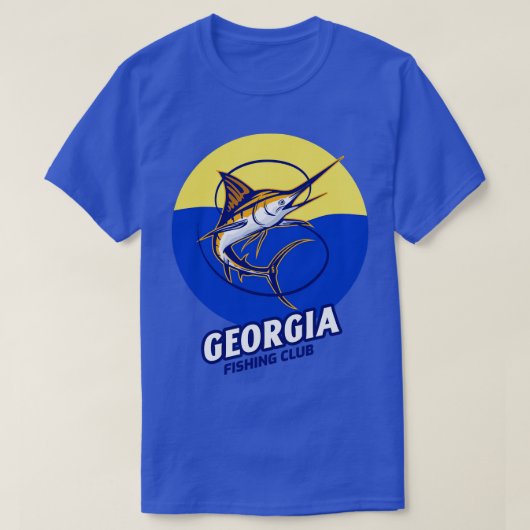 ジョージア魚釣り Tシャツ (デザイン正面)