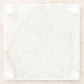 ジョージア14 ガラスコースター (裏面)