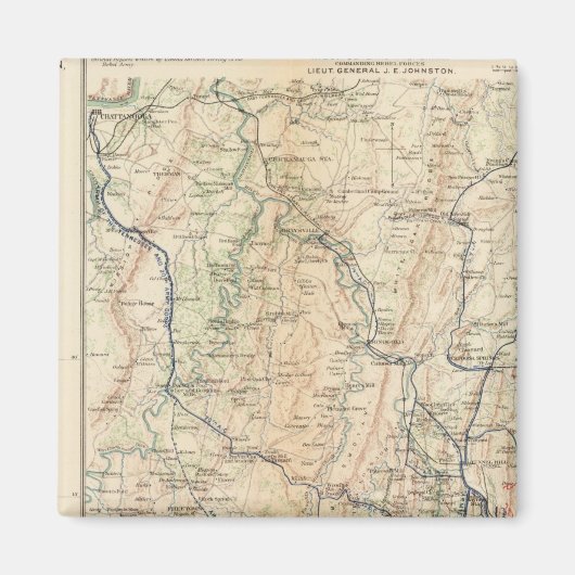 ジョージア・アトランタ・キャンペーン1stエポック マグネット (正面)