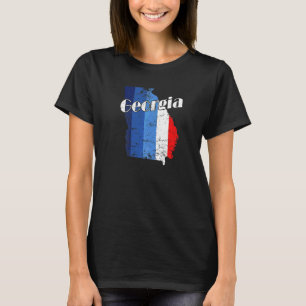 ジョージア・アメリカ州概要地図アメリカ Tシャツ