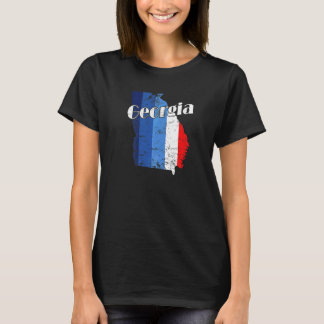ジョージア・アメリカ州概要地図アメリカ Tシャツ