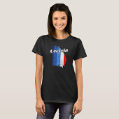 ジョージア・アメリカ州概要地図アメリカ Tシャツ (正面フル)
