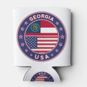 ジョージア，アメリカ州，ジョージアTシャツ 缶クーラー (裏面)