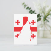 ジョージア・ウルフジョージア国旗 ポストカード (スタンド正面)