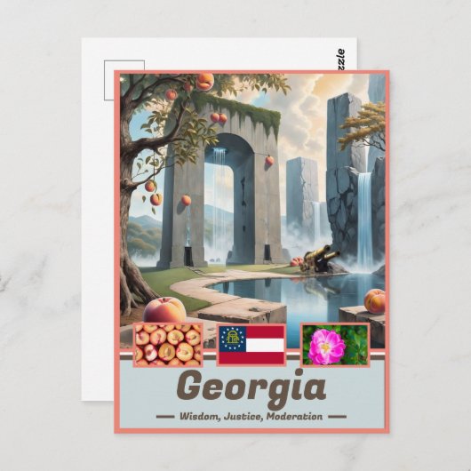 ジョージア・エッセンス超現実的芸術的 ポストカード (正面/裏面)