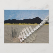 ジョージア・オキーフのような砂漠のアイコニックな作品。 ポストカード (正面)
