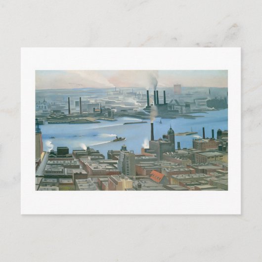 ジョージア・オキーフェ30階のイースト・リバー ポストカード (正面)