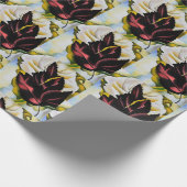 ジョージア·オキーフ葉の静物生活パターン ラッピングペーパー (角)