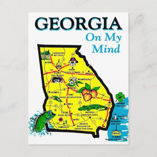 ジョージア・オン・マイ・マインド ポストカード (正面)